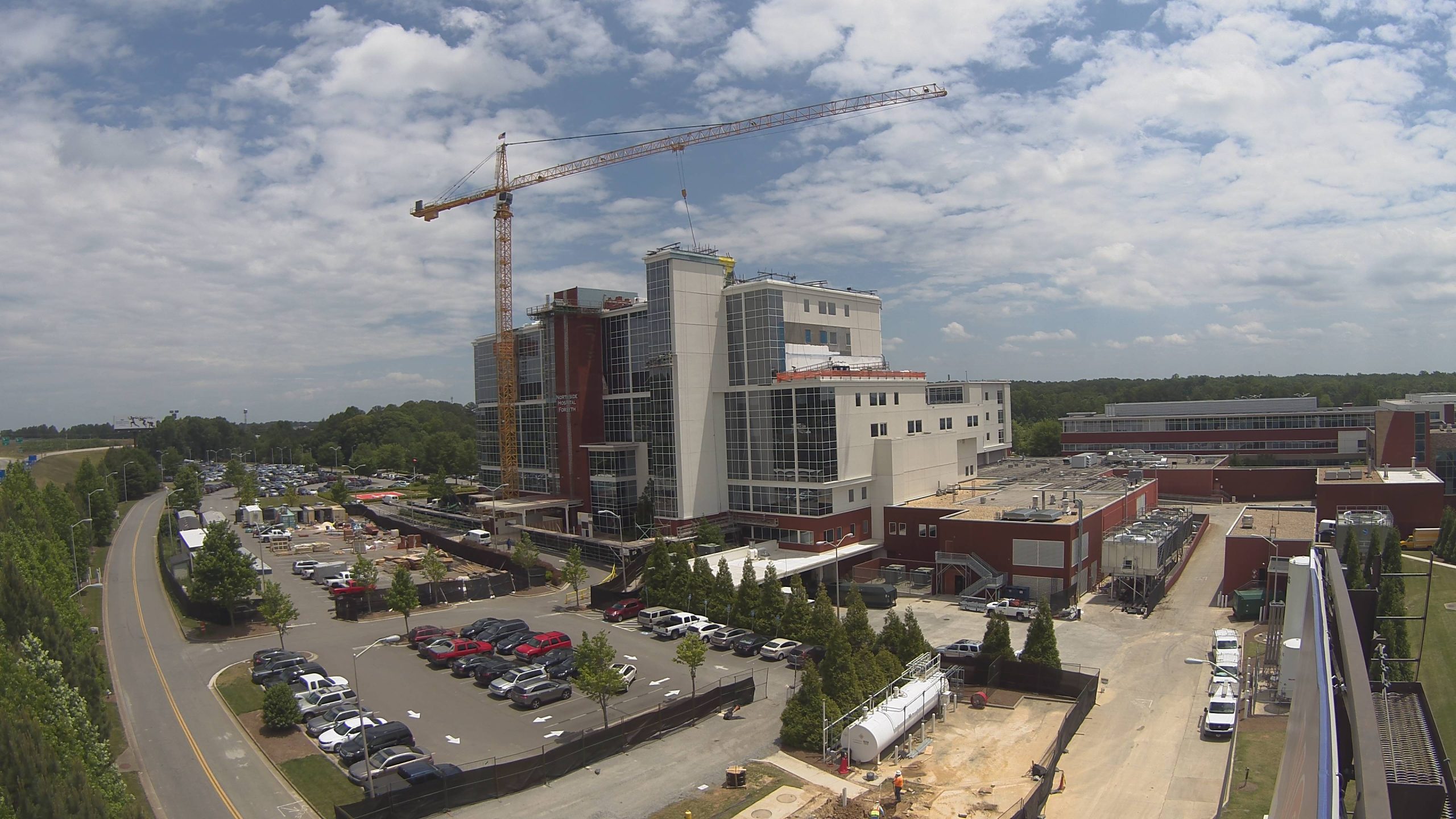 modern hospital under construction