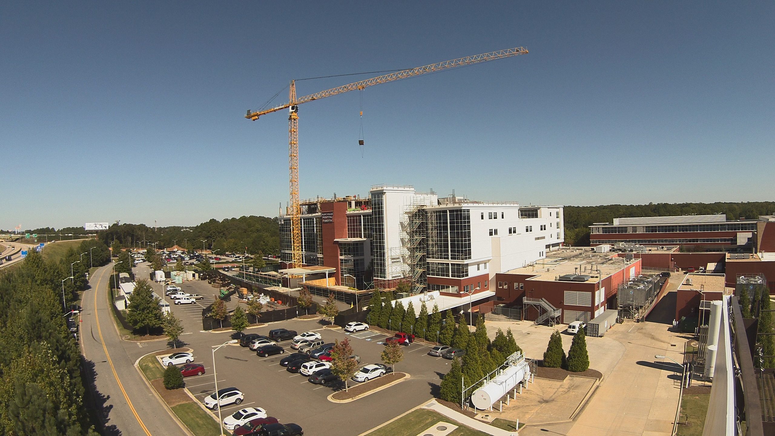 large modern hospital under construction