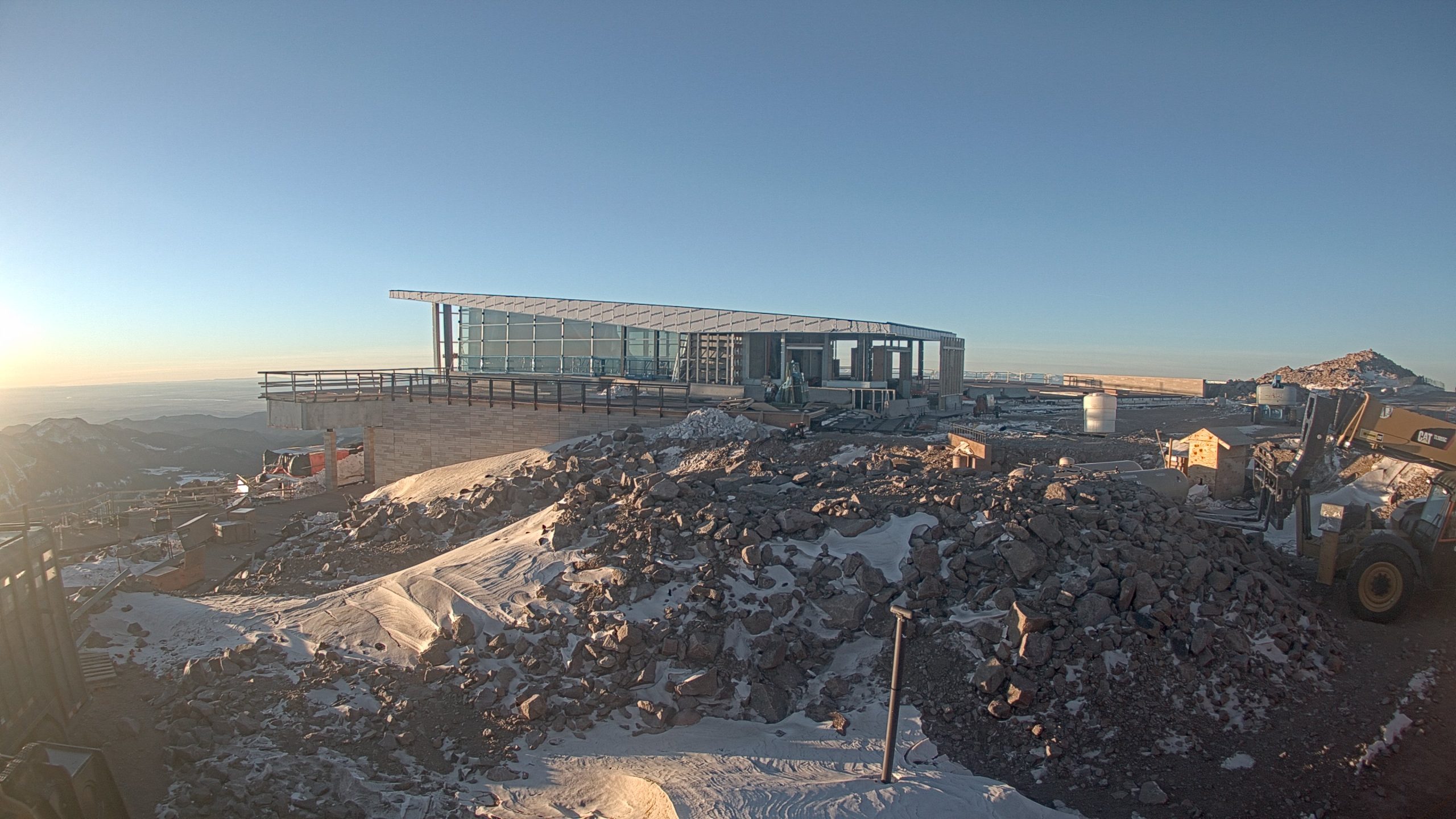 Pikes Peak Summit House construction