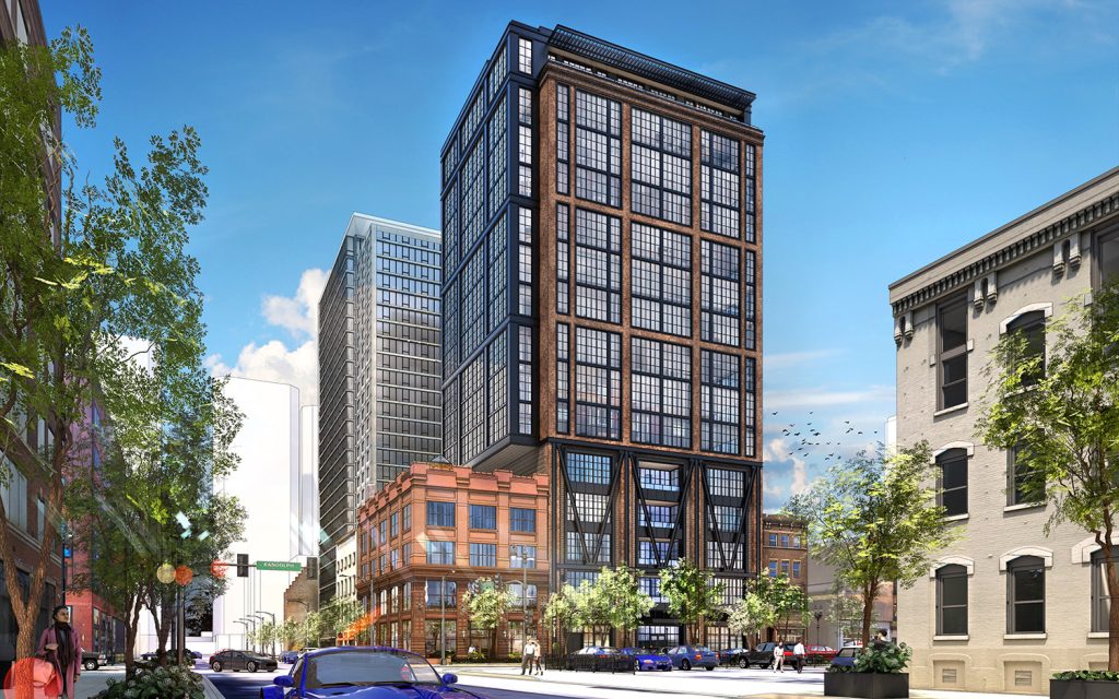 Construction rendering of 609 W. Randolph