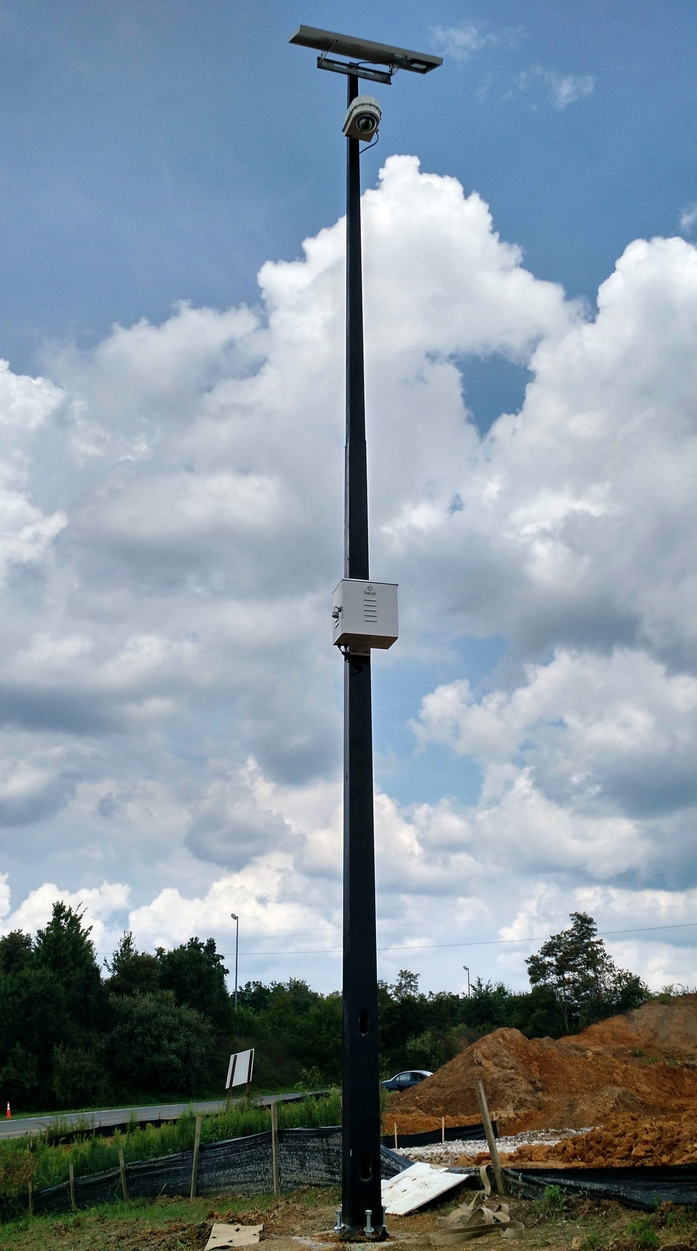 construction camera on light pole