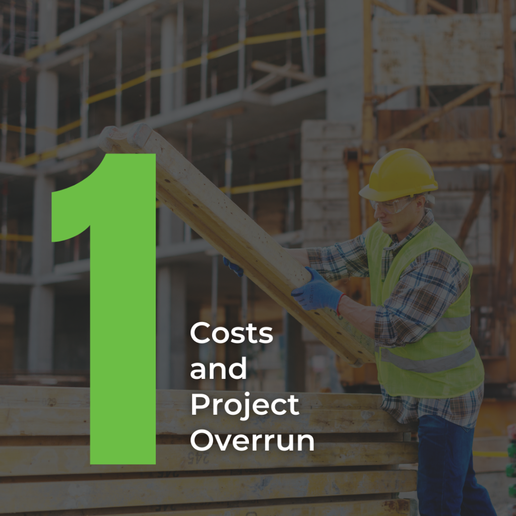 Number 1 in the list: Costs and Project Overrun