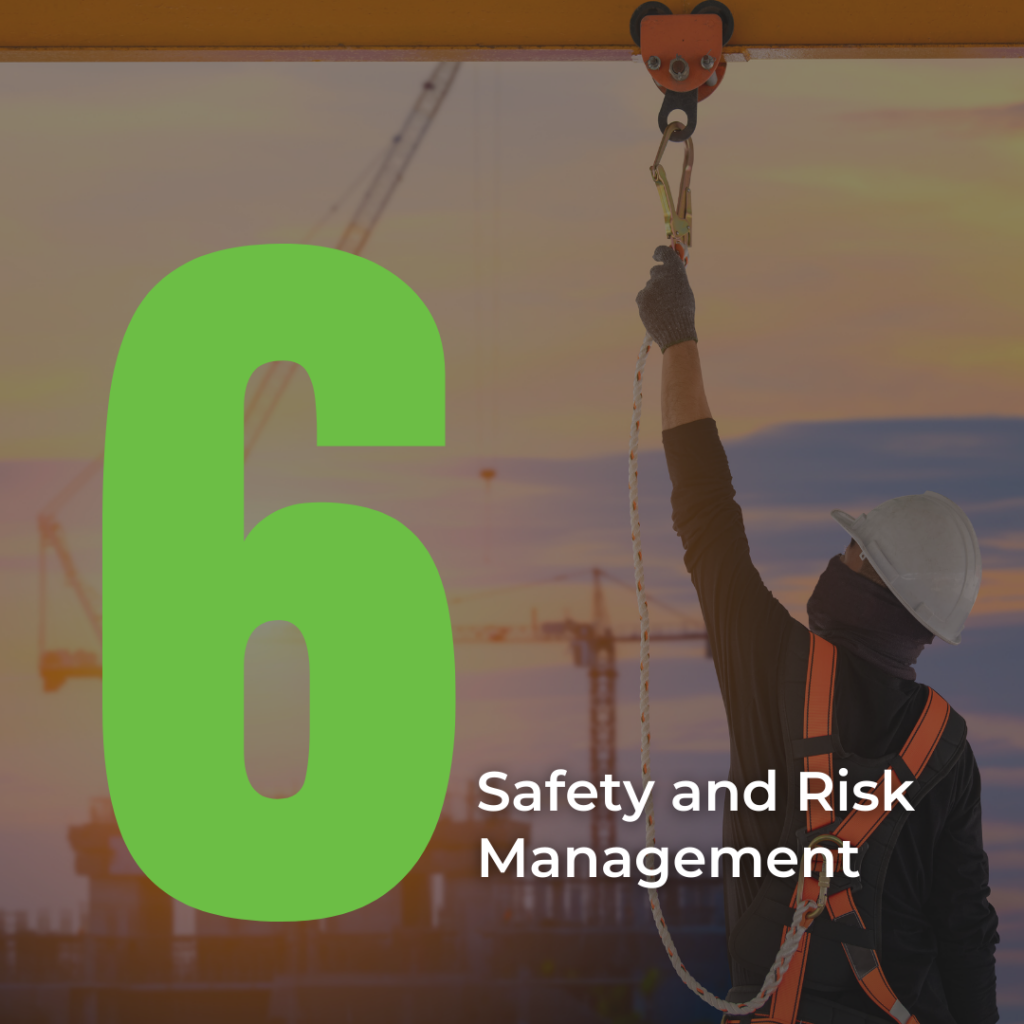 Number 6 in the list: Safety and Risk Management 