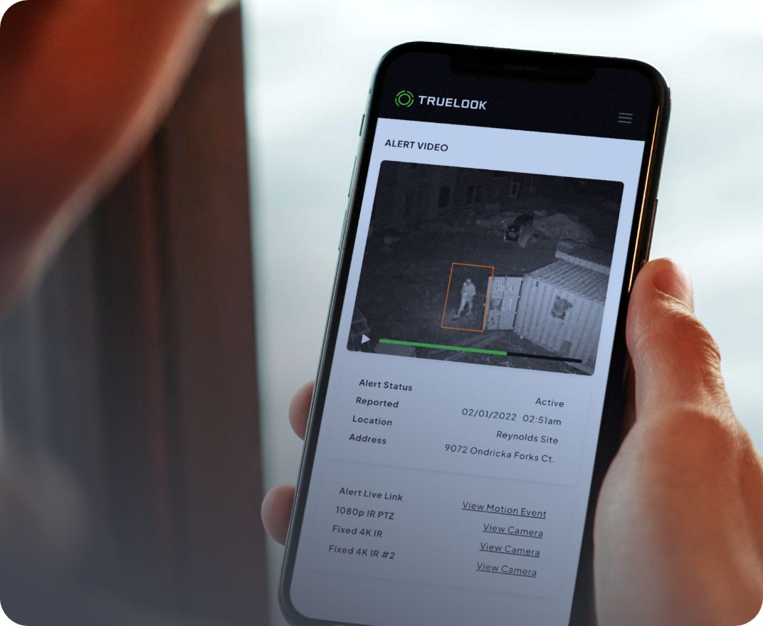 Construction jobsite security alerts