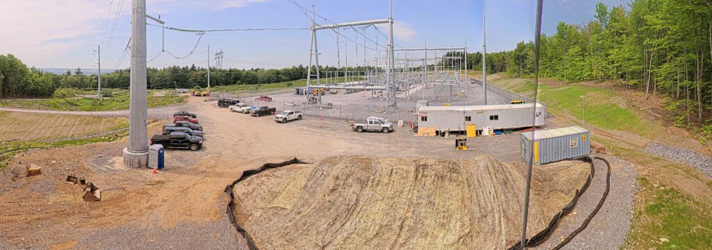 Austin Road substation construction project captured by a TrueLook Camera