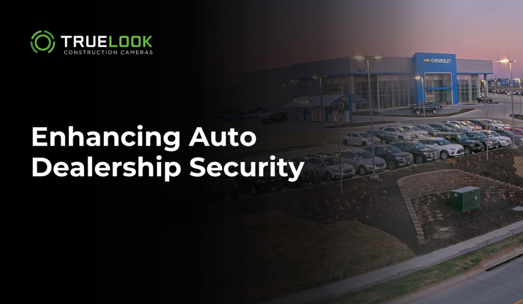 image of a car dealership captured by a truelook construction camera