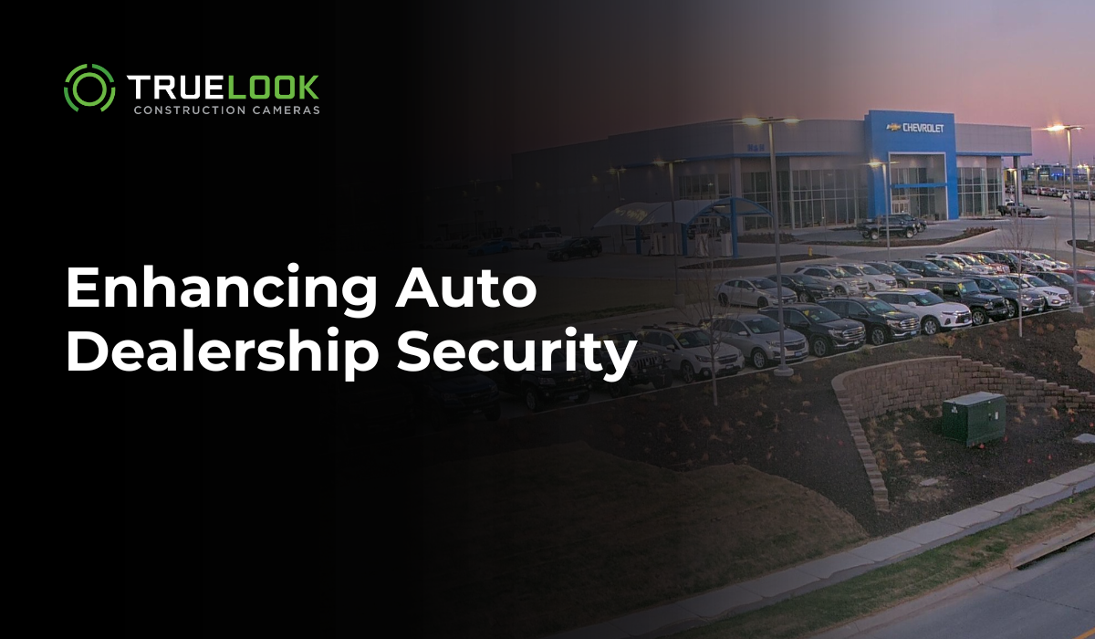 image of a car dealership captured by a truelook construction camera