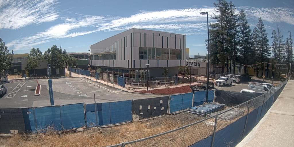 Evergreen Valley College Sequoia Nursing school under construction captured by a construction camera