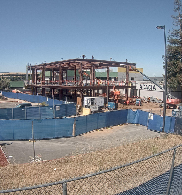 Evergreen Valley College Sequoia Nursing school under construction captured by a construction camera