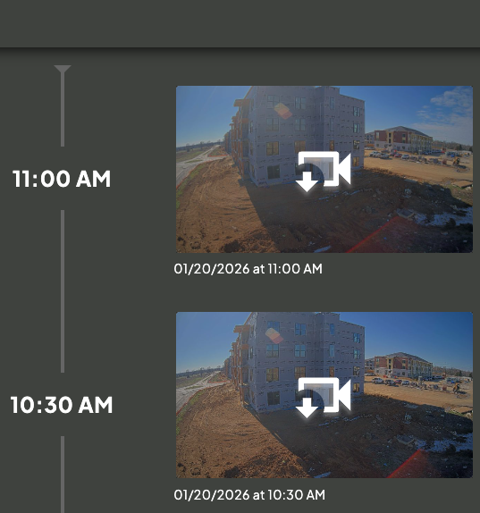 Security Recording page