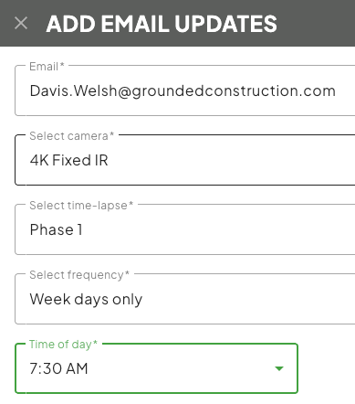 Create Email Update