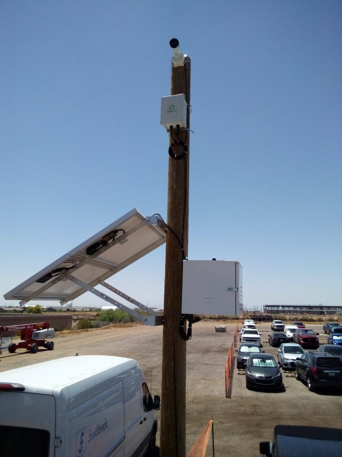 Solar power panel setup