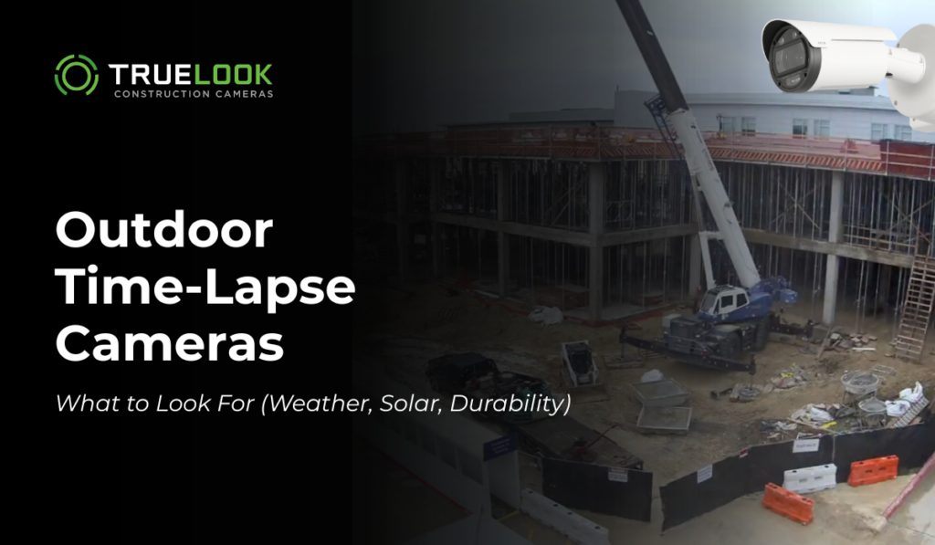 construction jobsite showing an outdoor construction camera