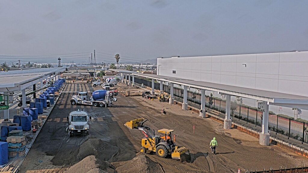 Terawatt infrastructure team working on building an EV Fleet charging station in California