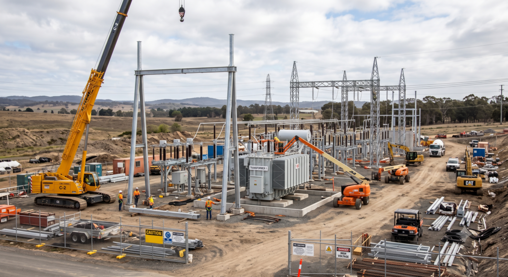 substation construction energy