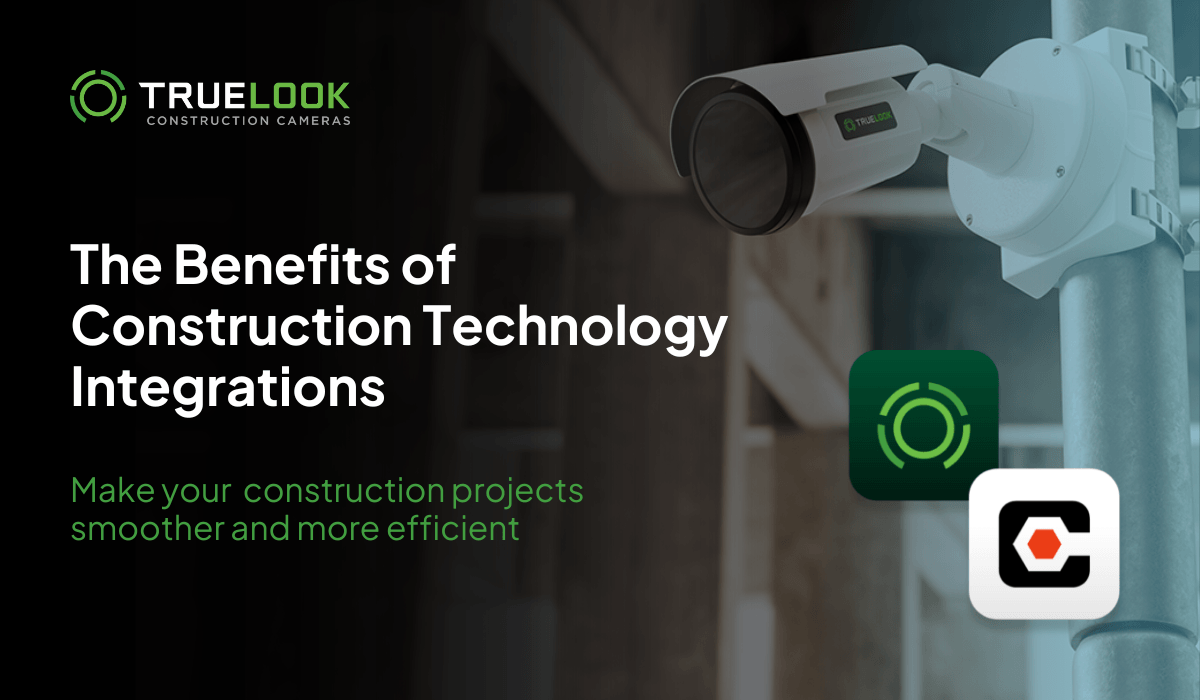 The Benefits of Construction Technology Integrations, with TrueLook and Procore icons