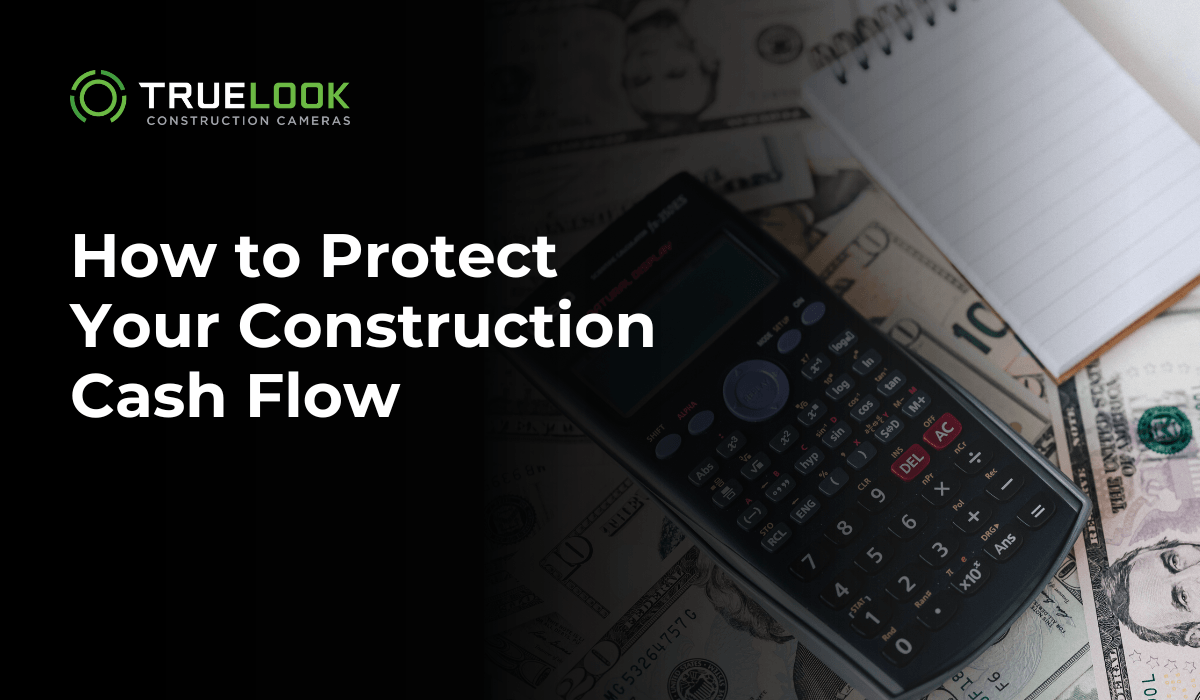 How to Protect Your Construction Cash Flow, with a calculator and cash