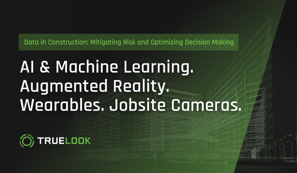 black and green title graphic for a blog about Ai & machine learning, augmented reality, wearables, and jobsite cameras