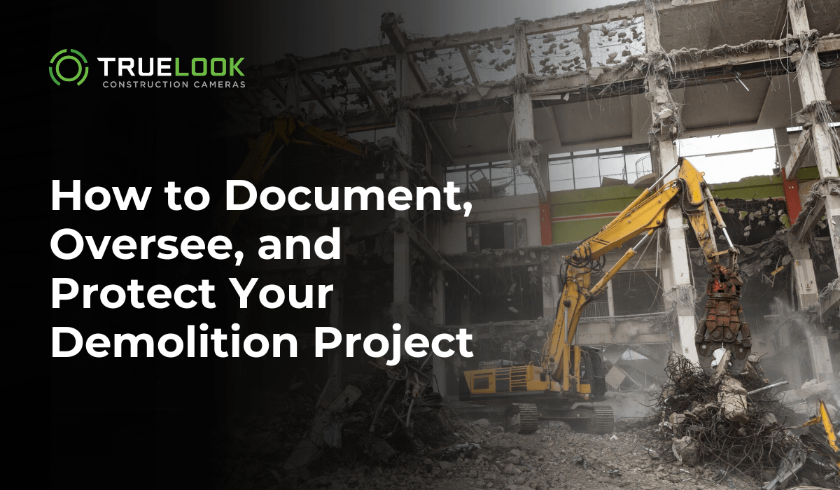 How to Document, Oversee, and Protect Your Demolition Project, with an excavator demolishing a building