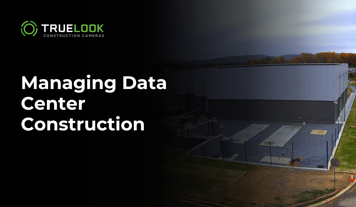 Managing Data Center Construction, with a data center building