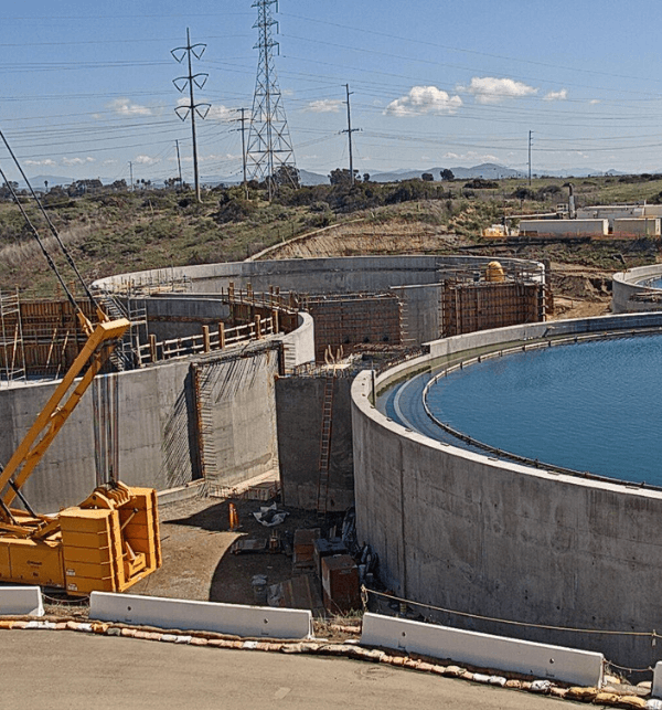 North City Water treatment plant construction image