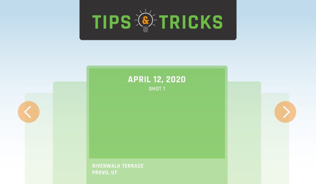 Tips and Tricks: project slideshow