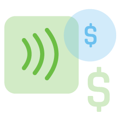 contactless shopping icon