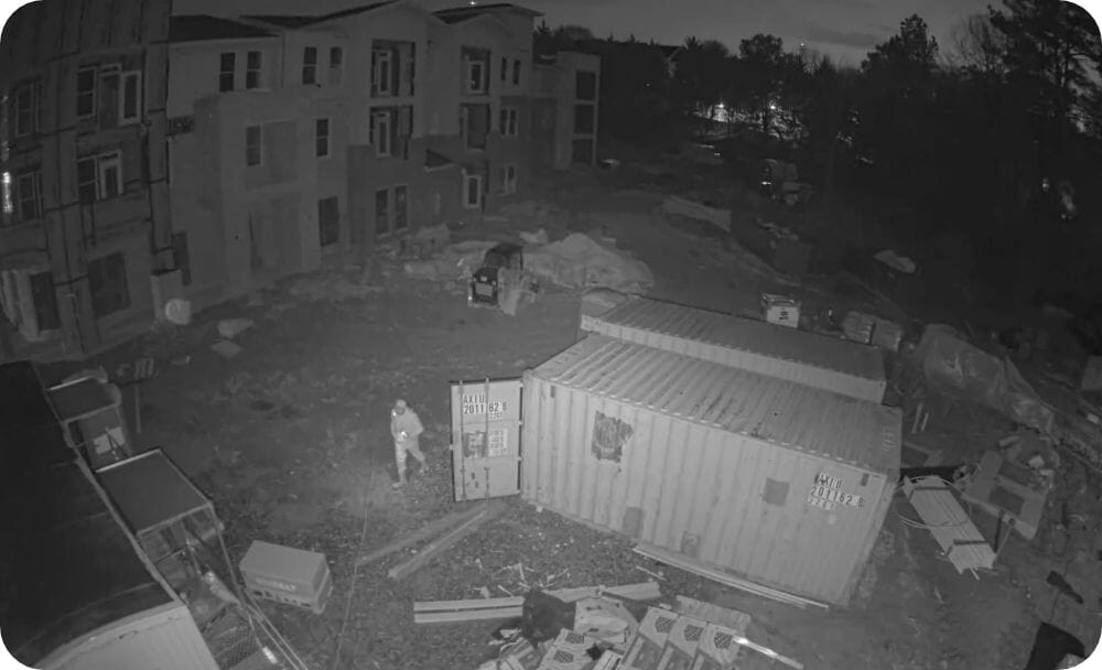 Image of a construction site at night