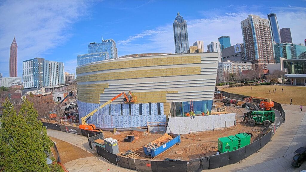 Camera view of the National Center for Civil and Human Rights expansion in Atlanta