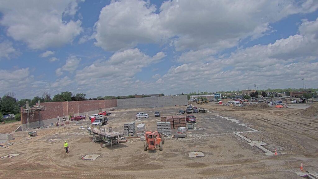 Hunters Square construction site