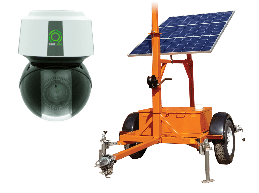 TrueLook pan-tilt-zoom camera and solar mobile camera trailer