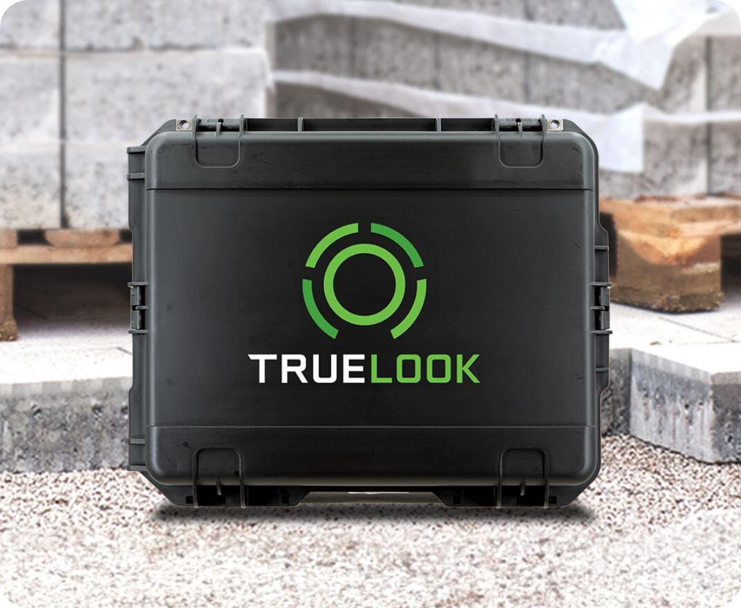 Rugged black TrueLook hard case for camera equipment and accessories