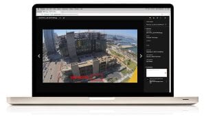 live feed of a camera embedded into Procore