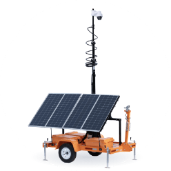 Mobile surveillance trailer