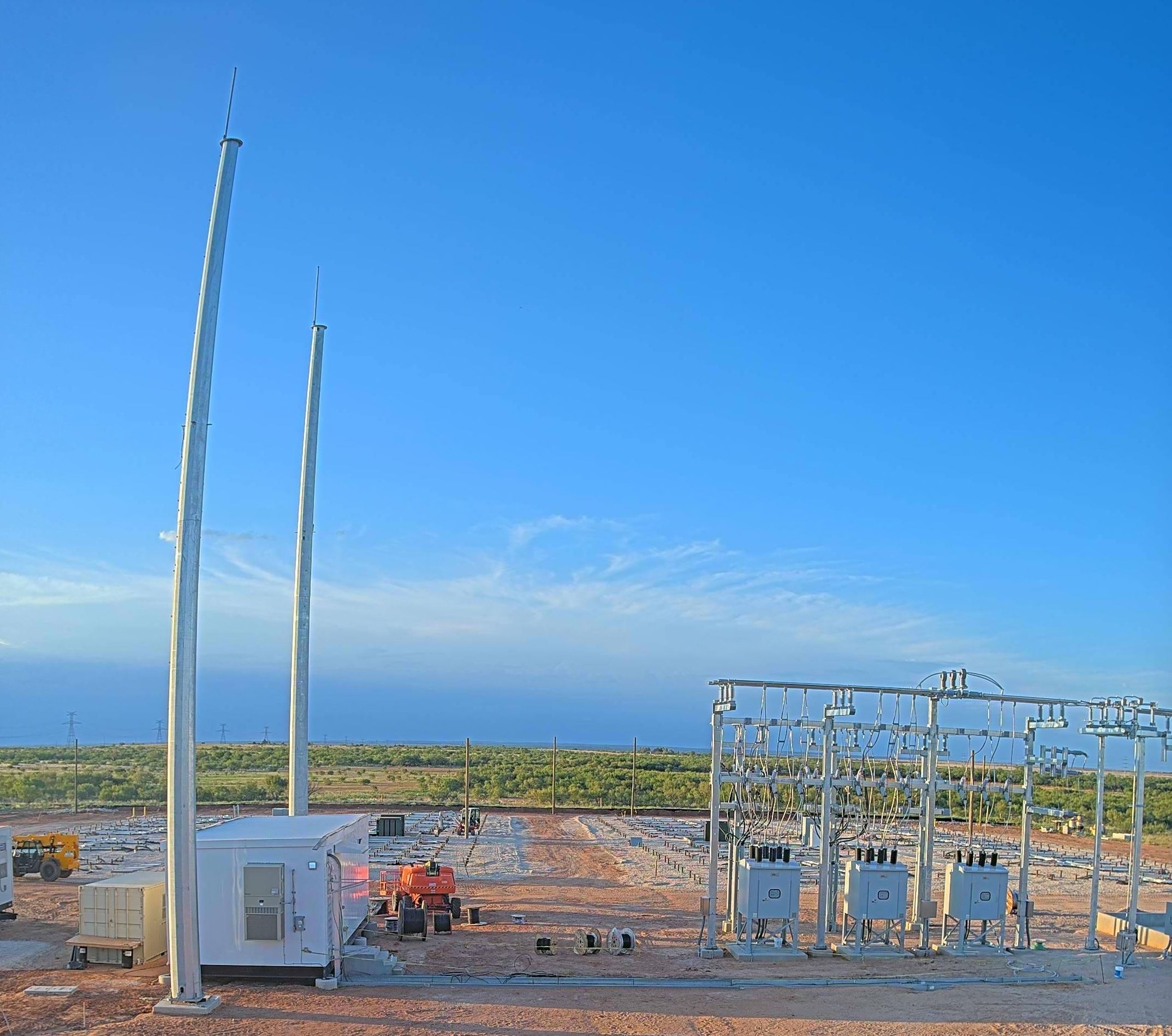 rural substation construction project