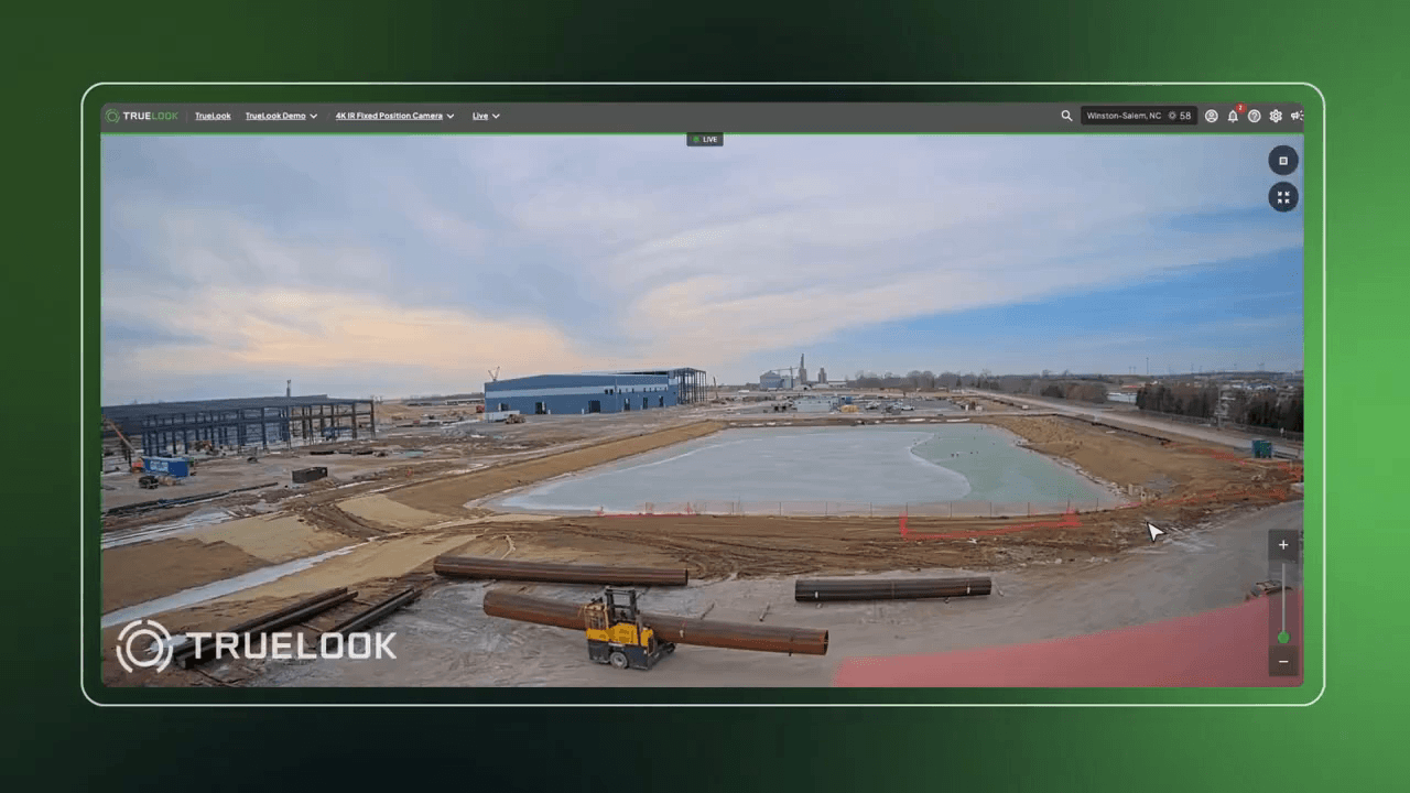 live viewing screenshot in a demo of TrueLook
