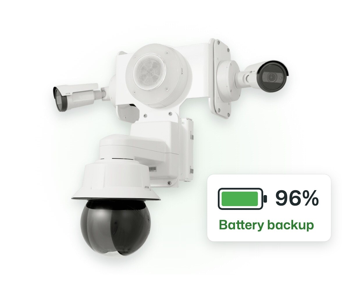 TrueShield battery backup at 96%
